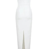 White Evening Wedding guest Maxi dress