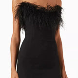 Black Elegant Party Mini Dress