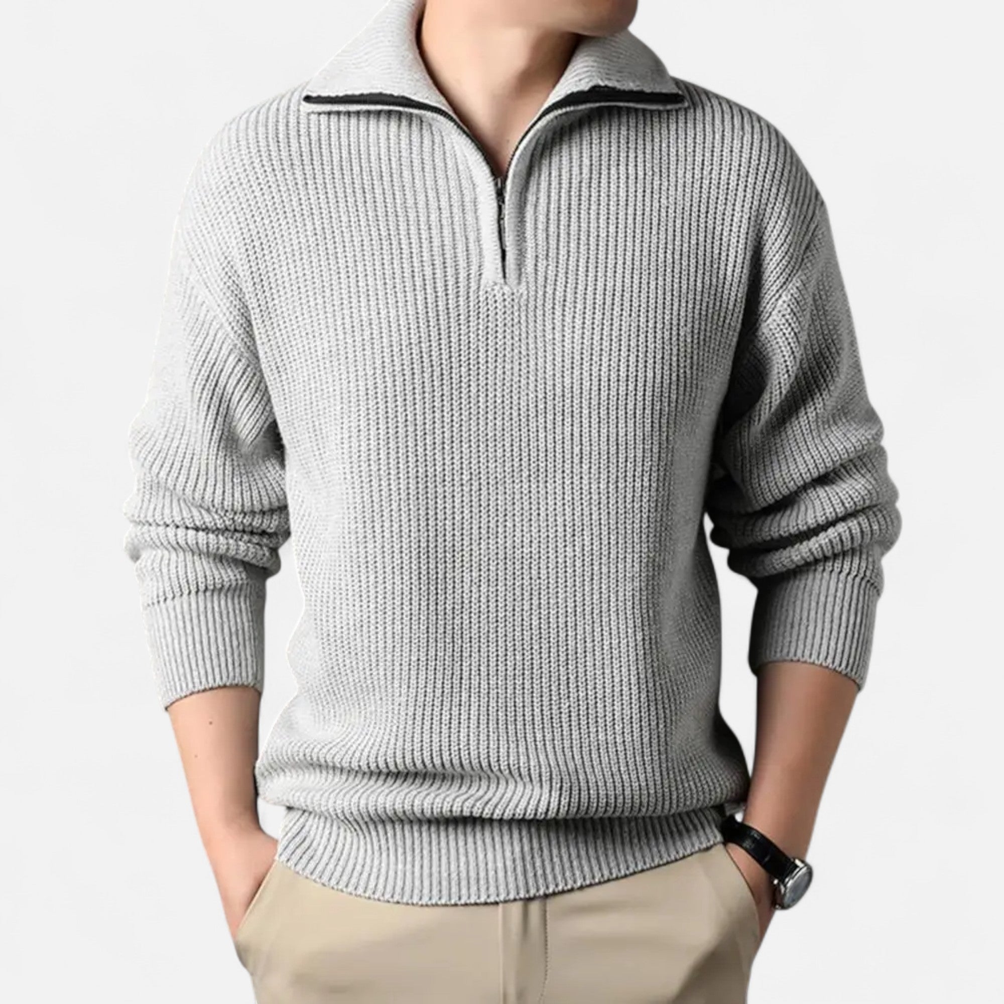 Legacy Sydney | Men’s Wool-Blend Half-Zip Sweater
