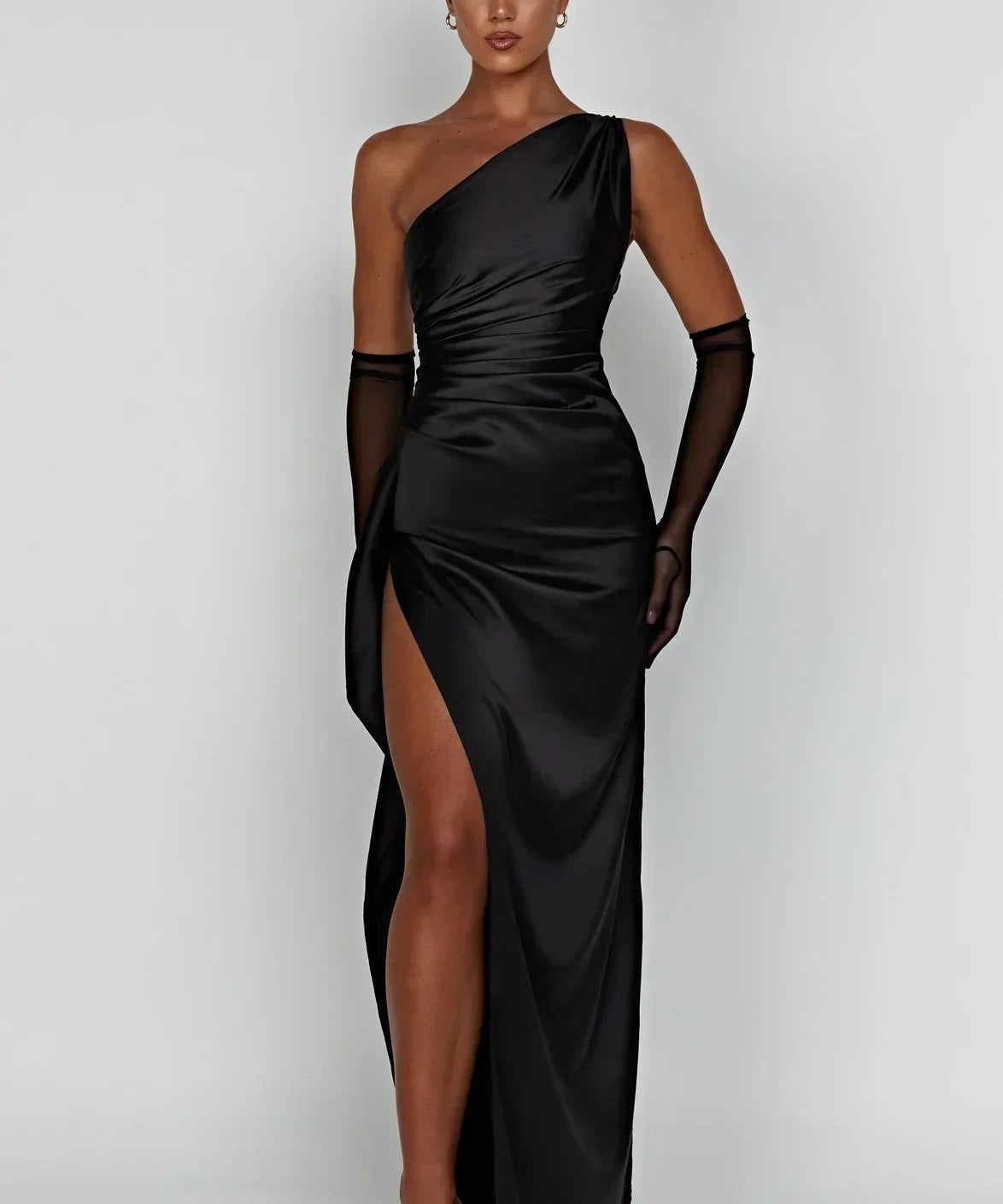 Satin Evening Grown Maxi Dress