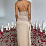 Satin Evening Grown Maxi Dress