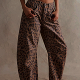 Legacy Sydney | Women's Leopard Print Barrel Jeans