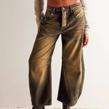 Legacy Sydney | Women's Leopard Print Barrel Jeans