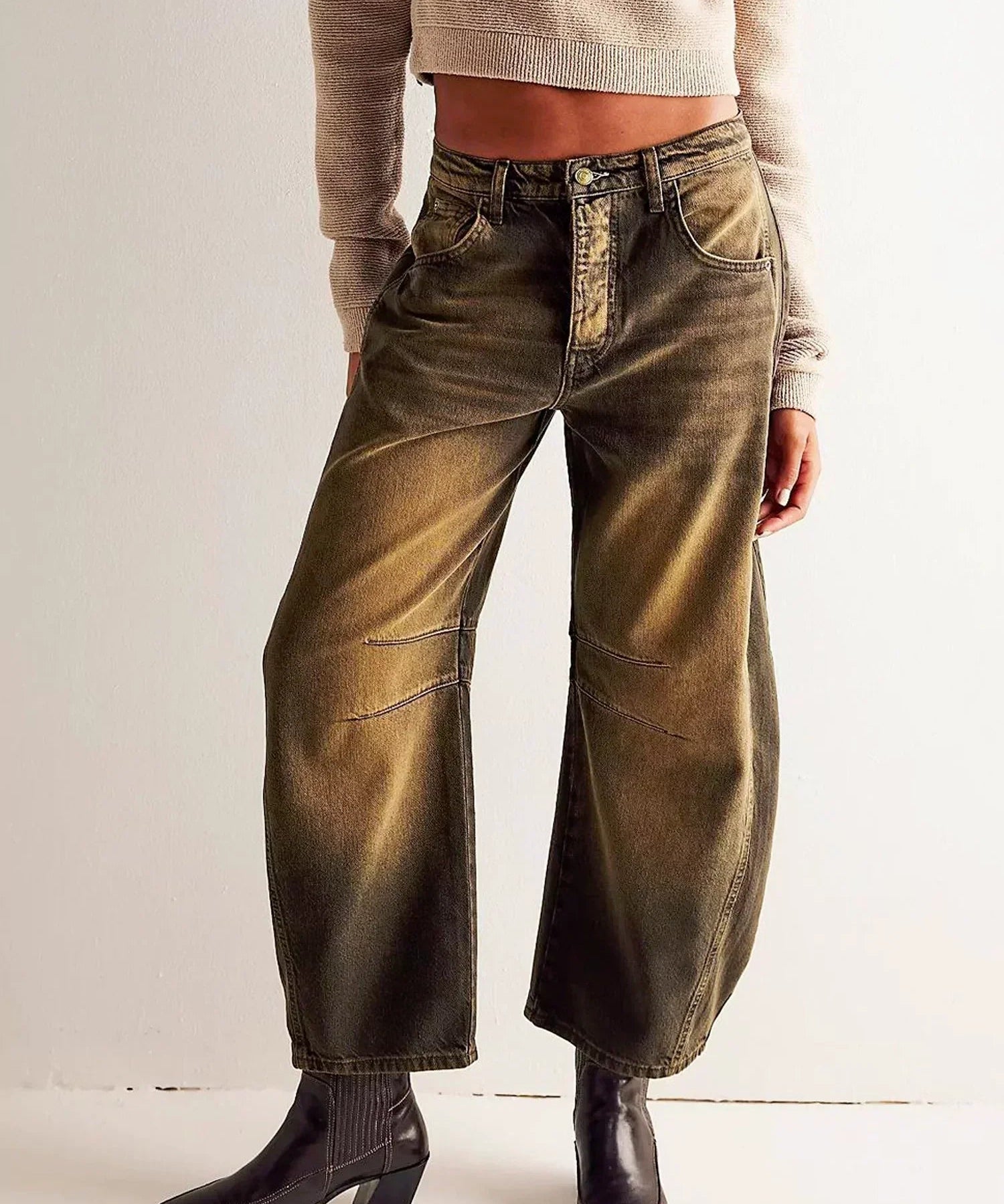 Legacy Sydney | Women's Leopard Print Barrel Jeans