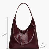 Legacy Sydney | Glossy Soft-Structured Hobo Bag