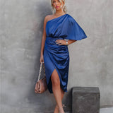 One-shoulder Elegant Wedding Guest cocktail dress