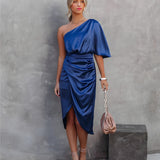 One-shoulder Elegant Wedding Guest cocktail dress