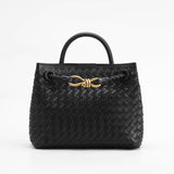 Legacy Sydney | Woven Top Handle Bag with Twist Accent