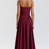 Odette Cute Corset Cocktail Midi Dress