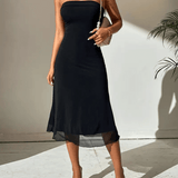 Off Shoulder Cocktail Bodycon Midi Dress