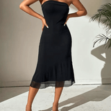 Off Shoulder Cocktail Bodycon Midi Dress