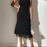 Off Shoulder Cocktail Bodycon Midi Dress