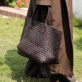 Legacy Sydney | Woven Leather Tote Bag