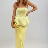 Elliana Strapless Wedding Guest Maxi Dress