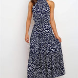 Polka Dot Halter Midi Summer dress