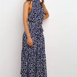 Polka Dot Halter Midi Summer dress