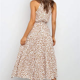 Polka Dot Halter Midi Summer dress