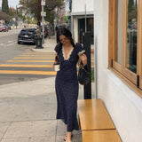 Lightweight Summer Polka Dot Midi Dress