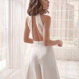 Women's Formal Elegant luxury jumpsuit with V-neck