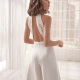 Women's Formal Elegant luxury jumpsuit with V-neck