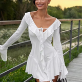 Ruffled Summer Party Mini Dress