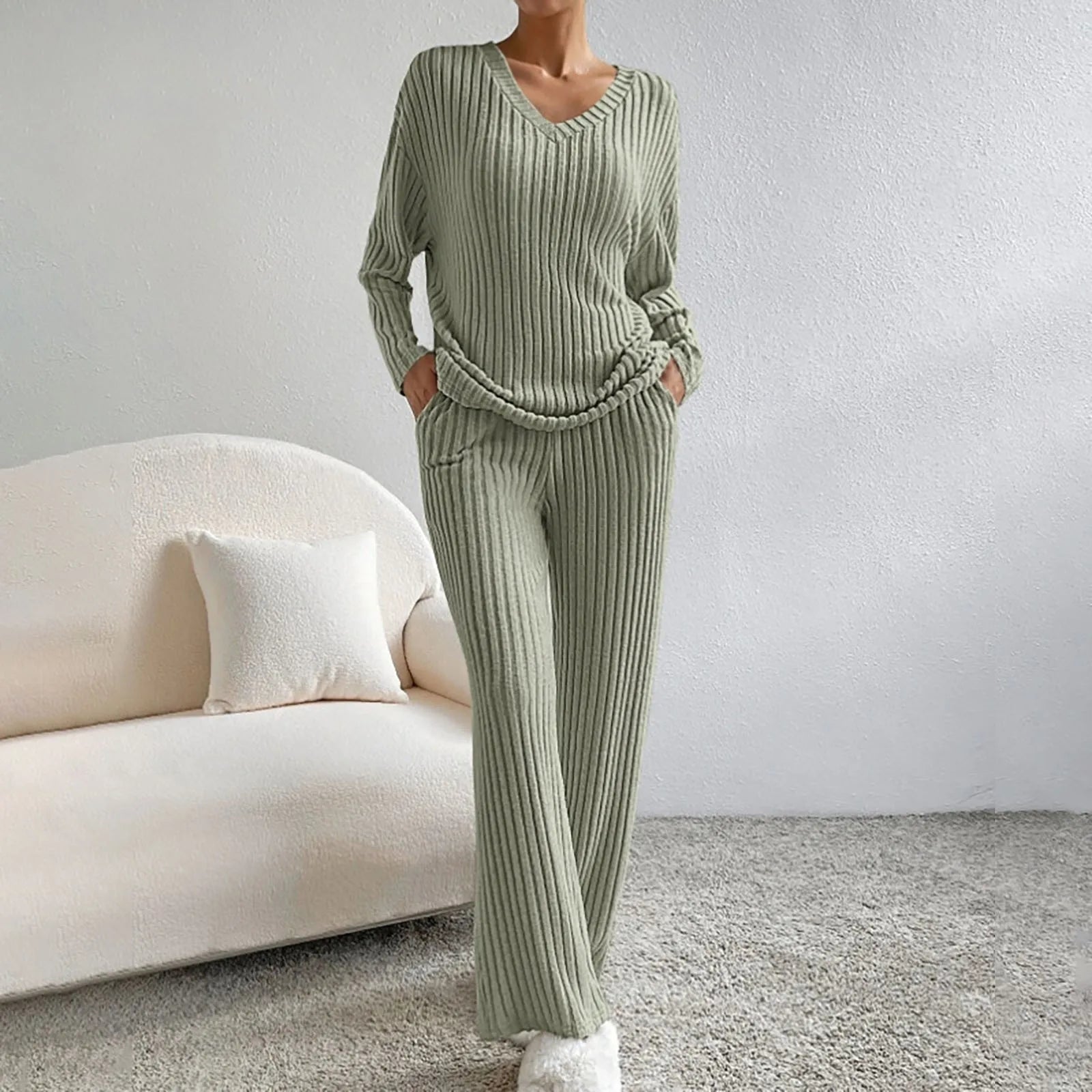Legacy Sydney | Evangeline Ribbed Knit Lounge Set