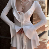 Ruffled Summer Party Mini Dress