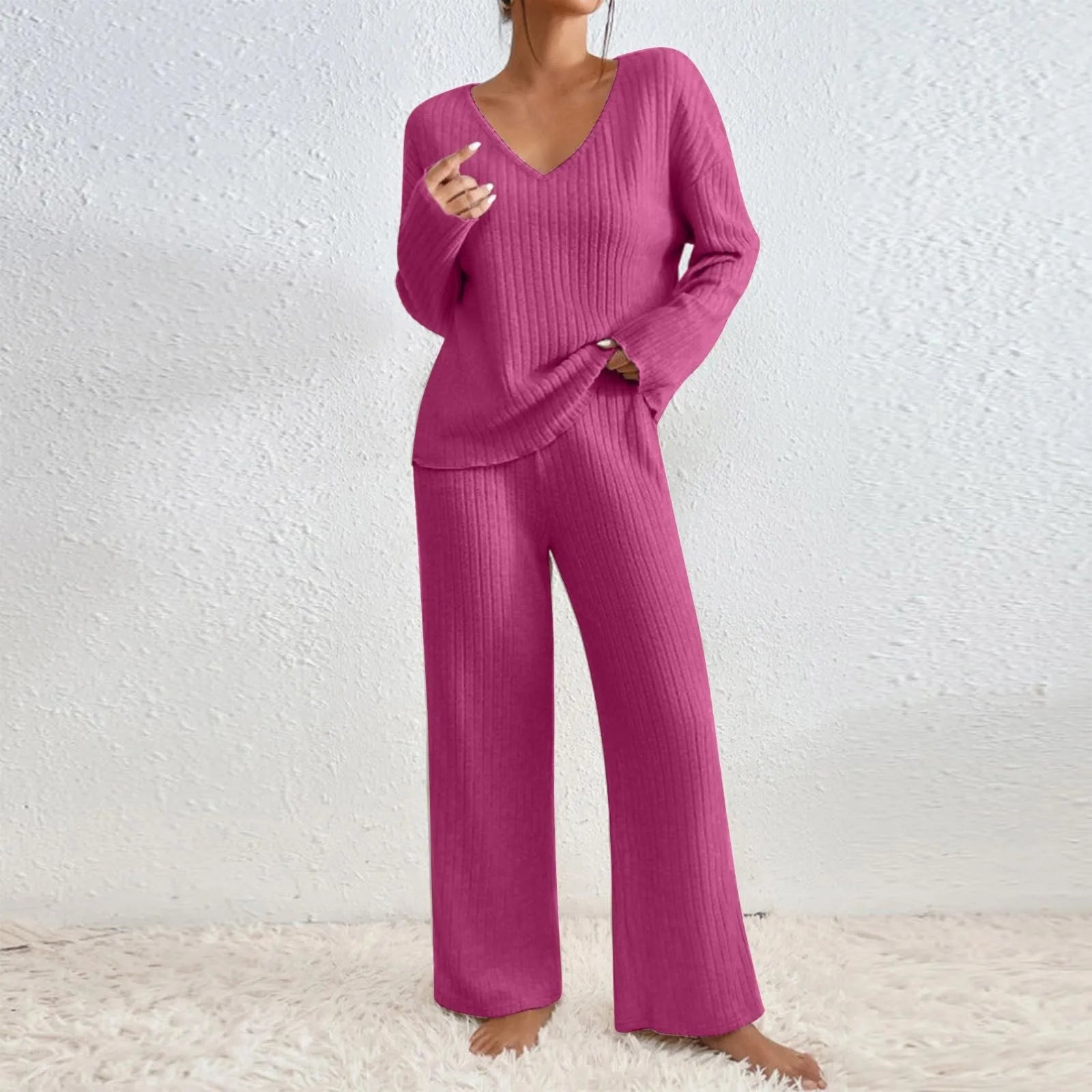 Legacy Sydney | Evangeline Ribbed Knit Lounge Set