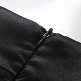 Sleeveless Satin Gown Maxi Dress - for Special Occasions