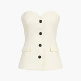 Legacy Sydney | Strapless Tube Top With Wide Pants Set