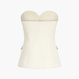 Legacy Sydney | Strapless Tube Top With Wide Pants Set