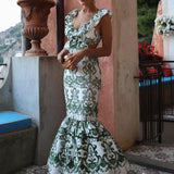 Sorrento Embroidered Cotton Summer Party Maxi Dress