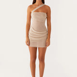 Strapless Mesh Summer Cocktail Mini Dress