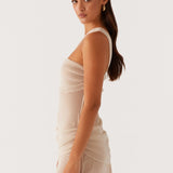 Strapless Mesh Summer Cocktail Mini Dress