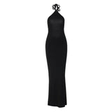 Halter Neck Backless Formal Wear Maxi Dress