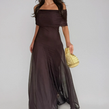 Legacy Sydney | Off Shoulder Chiffon Maxi Dress