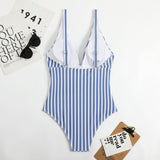 Legacy Sydney | V-Neck Retro Striped Swimsuit