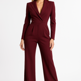 V-Neck Wide-Leg Jumpsuit