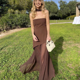 Valerie Asymmetrical Wedding Guest Maxi Dress