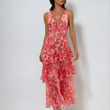 Veda Ruffle Summer Midi Dress