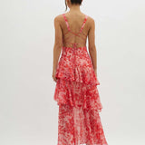 Veda Ruffle Summer Midi Dress