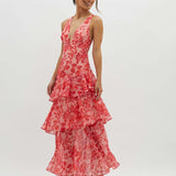 Veda Ruffle Summer Midi Dress