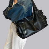Legacy Sydney | Multi Pocket Leather Shoulder Bag