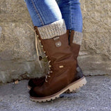 Women's Waterproof and non-slip knee high winter boots