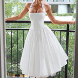 Elegant Esplendor Wedding Geust Midi Dress