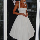 Elegant Esplendor Wedding Geust Midi Dress