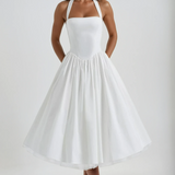 Elegant Esplendor Wedding Geust Midi Dress