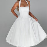 Elegant Esplendor Wedding Geust Midi Dress