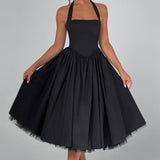 Elegant Esplendor Wedding Geust Midi Dress