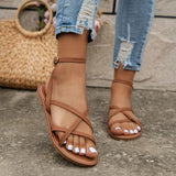 Legacy Sydney | Casual Roman Sandals with Zipper Back